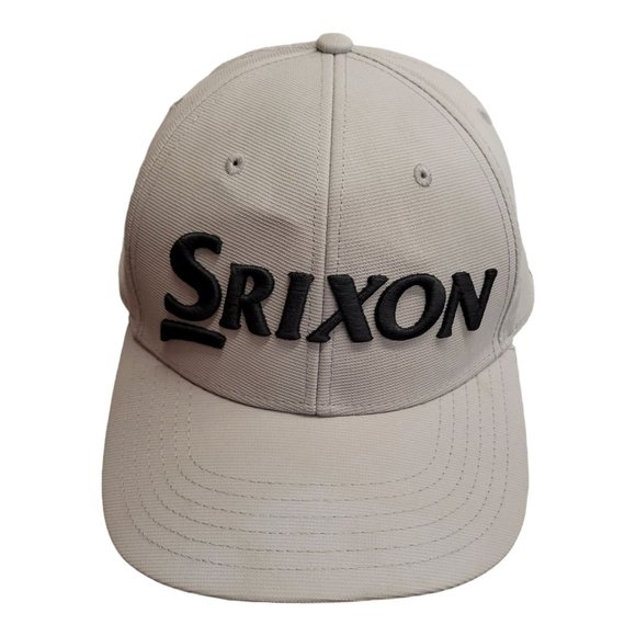 Srixon Golf Adjustable Tuck Strap Cap Trucker Baseball Logo 3D Hat Gray PGA - Picture 1 of 12